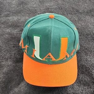 The Game Vintage 1990s Cap - University Of Miami. One Size Adjustible